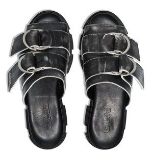 GANNI buckled platform sandals size 39